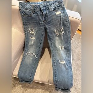 American Eagle Ripped Jeans- short length